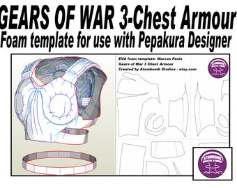 gears of war foam armor templates